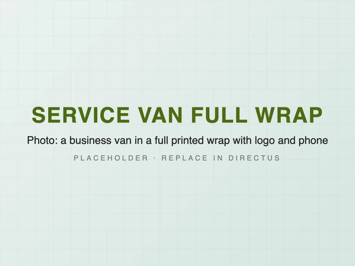 Commercial Van Fleet Branding